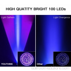 UV Flashlight Pet Stain Urine Detector Bright 100 LEDs Blacklight Torch with UV Sunglasses